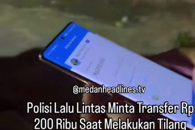 Viral, Polisi di Medan Minta Warga Transfer Denda Tilang Rp 200.000 via Dana