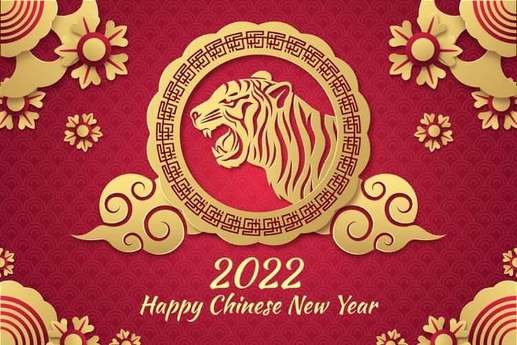 ilustrasi gambar Tahun Baru China atau Imlek 2022.