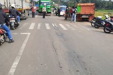 Pemotor di Cileungsi Bogor Tewas Ditabrak Truk Pengangkut Bata