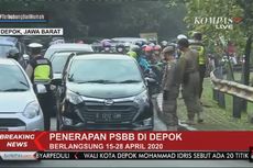 Jalan Akses UI Macet pada Hari Pertama PSBB Depok