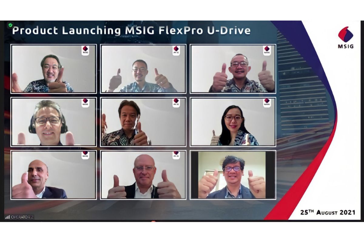 Launching Asuransi MSIG FlexPro U-Drive pada Rabu (25/8/2021).