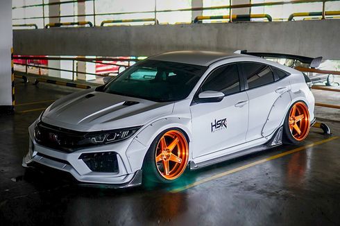 Modifikasi Honda Civic Sedan Bergaya Street Racing