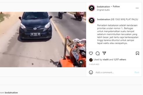 Video Viral, Mobil LCGC Ganggu Laju Mobil Pemadam Kebakaran