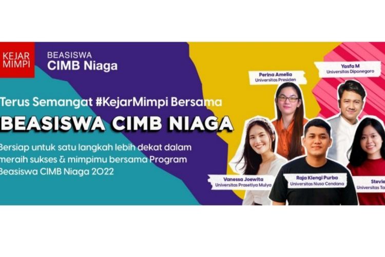 Beasiswa CIMB Niaga 2022 bagi mahasiswa S1. 