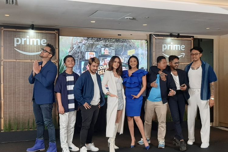 Para pemain series Comedy Island di Hotel Pullman, Jakarta Pusat, Senin (30/10/2023)