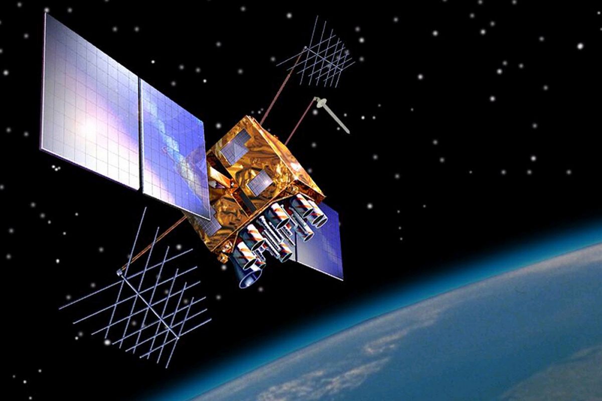 Ilustrasi satelit GPS.