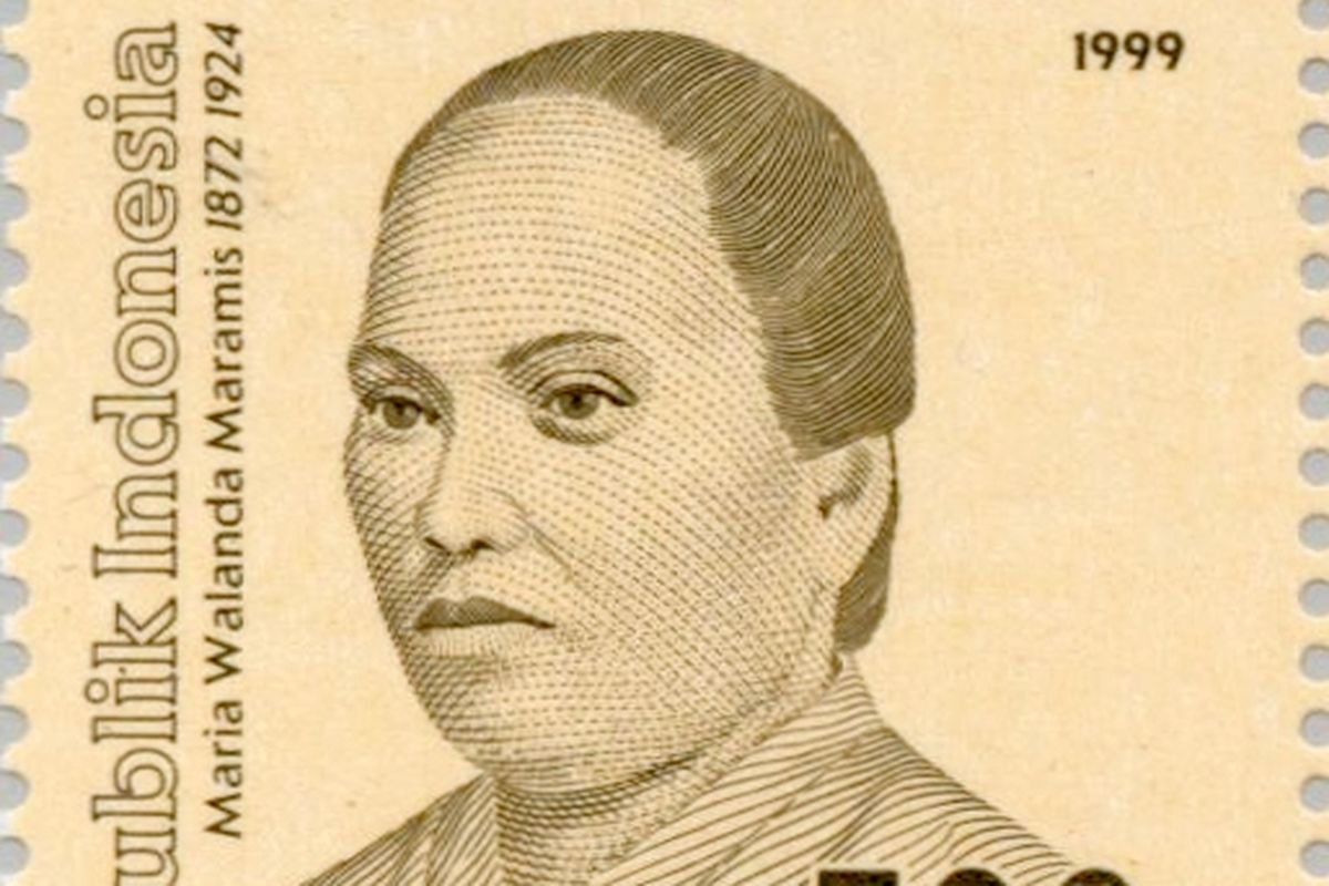 Perangko potret Maria Walanda Maramis