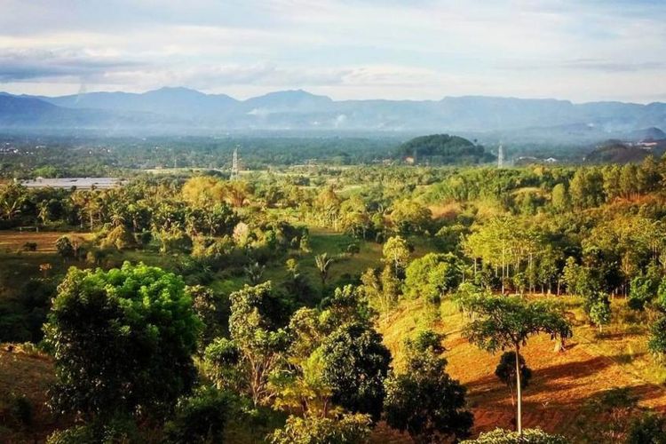 Panorama Ampangan, salah satu wisata alam di Kota Payakumbuh yang terkenal