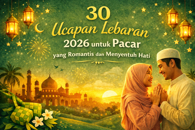 30 Ucapan Lebaran 2026 untuk Pacar yang Romantis dan Menyentuh Hati.