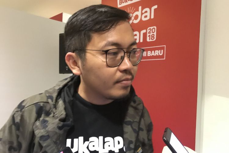 CEO Bukalapak Achmad Zaky di Kopdar Akbar Komunitas Bukalapak di Jakarta, Sabtu (24/11/2018)