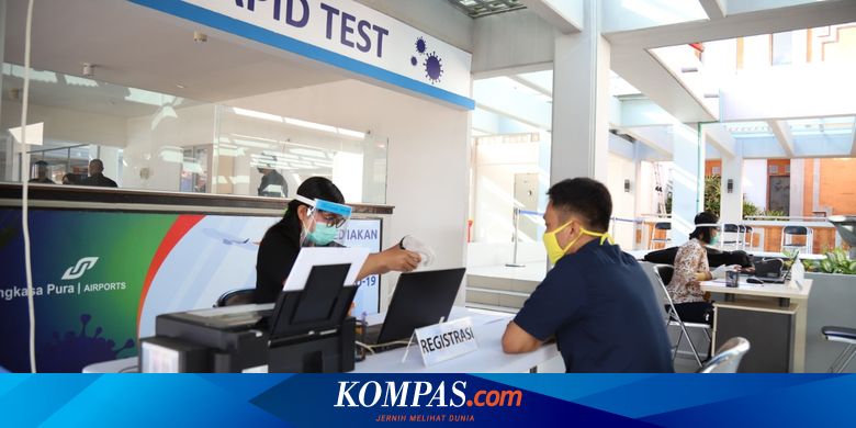 Biaya Rapid Test Di Bandara Ngurah Rai Bali Turun Jadi Rp 85 000 Halaman All Kompas 