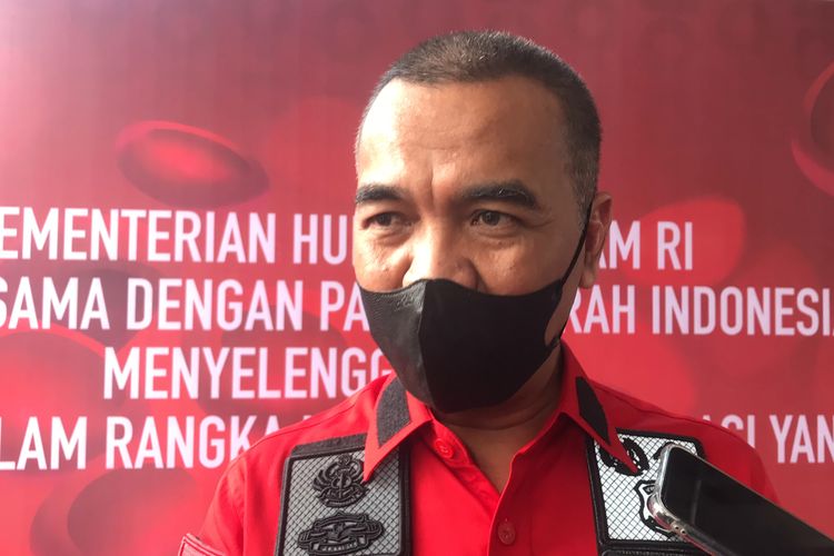 Direktur Kerja Sama Keimigrasian Kementerian Hukum dan HAM, Agus Wijaya ditemui di Gedung Ditjen AHU Kemenkumham, Rabu (18/1/2022).