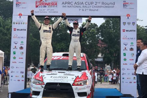 Meski Rem Blong, Rizal Sungkar Finis Ke-3 Kejurnas Rally di Deli Serdang