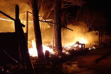 Kawasan Wisata Lawang Park Terbakar, 7 Bangunan Hangus Dilalap Api