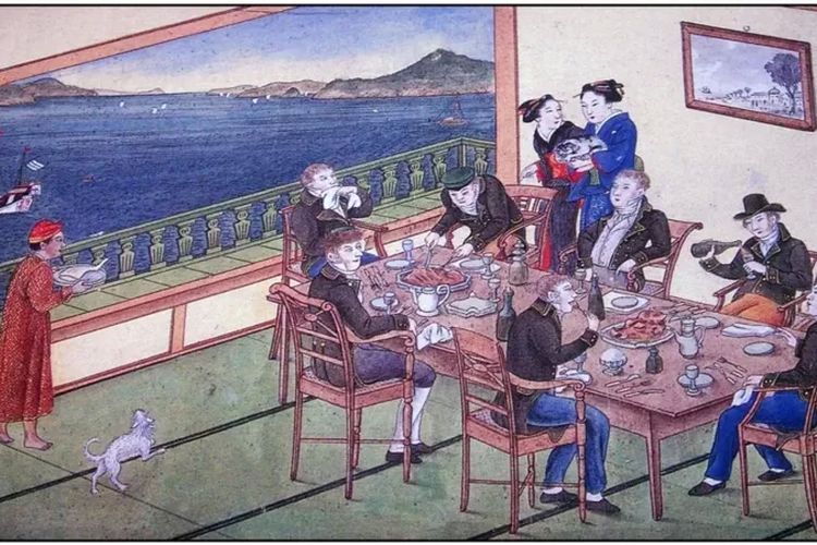 Pos perdagangan di Pulau Dejima adalah satu-satunya titik kontak antara Jepang dan dunia luar selama periode Edo yang terisolasi.
