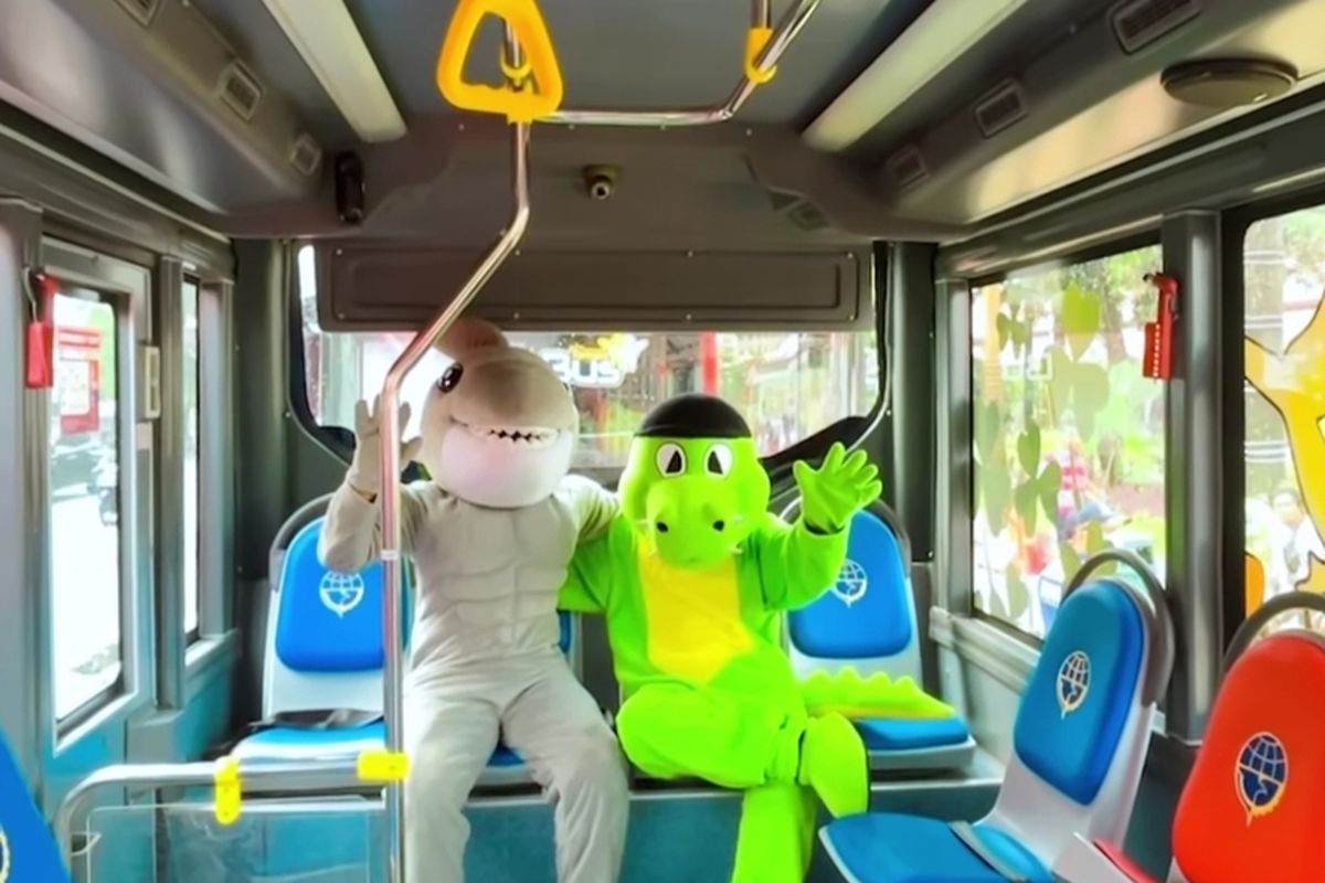 Bus Listrik Trans Semanggi Surabaya saat diresmikan pada Tanggal 20 Desember 2022 lalu