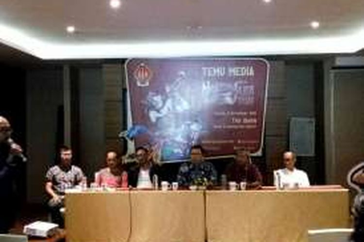 Jumpa pers Ngayogjazz 2016 di Sleman, Daerah Istimewa Yogyakarta pada Kamis (17/11/2016).