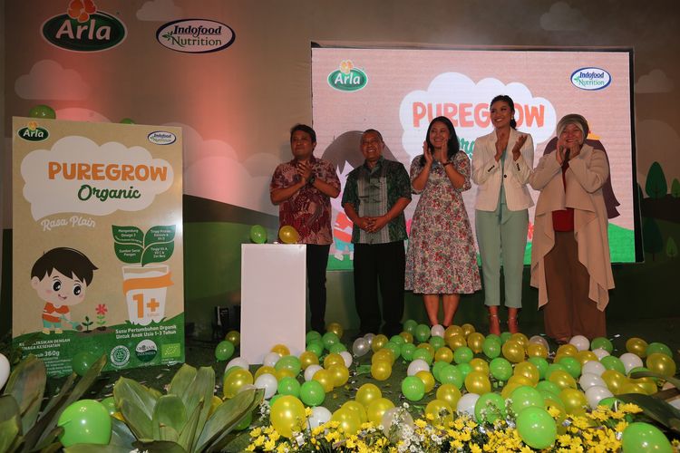 Peluncuran susu pertumbuhan organik Puregrow di Jakarta, Kamis (26/9/2019).