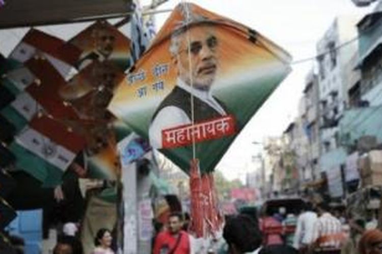 India memperingati Hari Kemerdekaan pertama dibawah pimpinan Narendra Modi