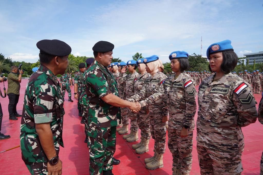 Panglima TNI Berangkatkan 850 Personel Satgas Monusco untuk Misi Perdamaian di Kongo