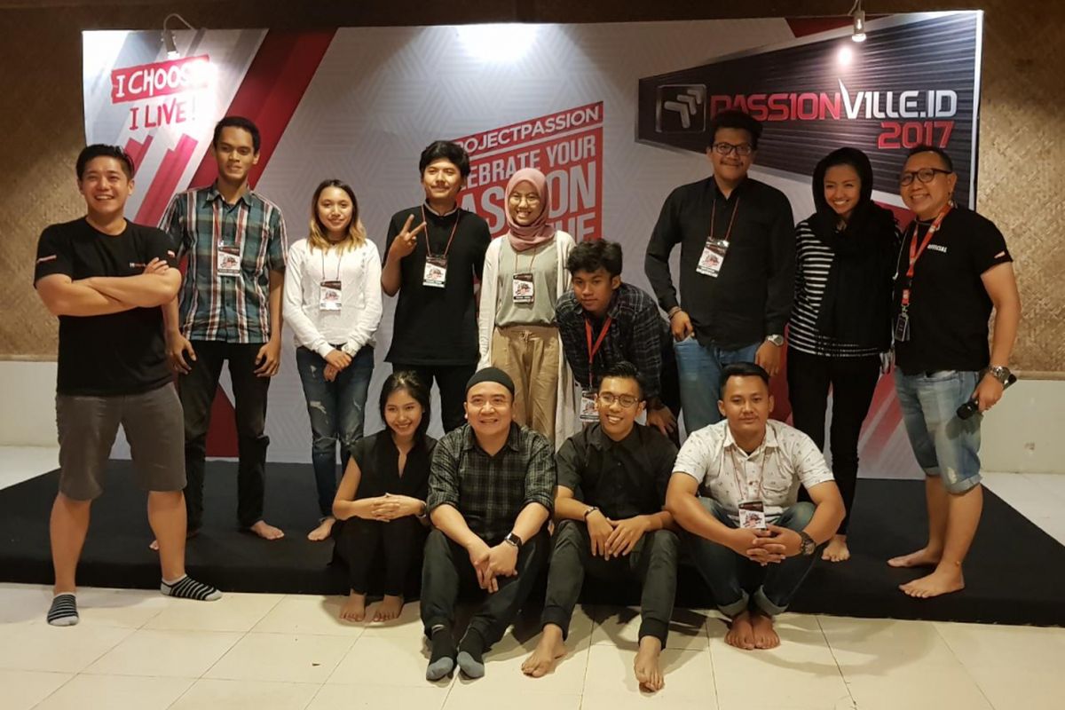 Kelima finalis PassionVille 2017 setelah mentoring bersama Rene Suhardono di Yogayakarta, Jumat (17/10/2017).