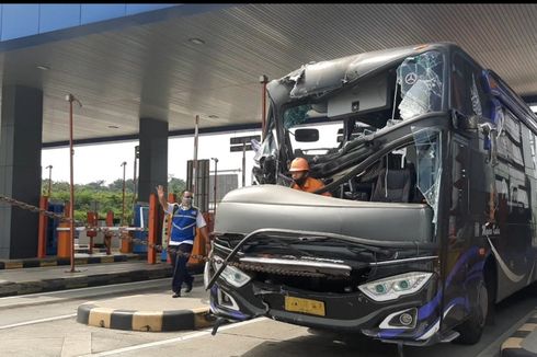 Kecelakaan Bus Vs Truk di Tol Kalikangkung Semarang, Sopir dan Kernet Bus Luka-luka