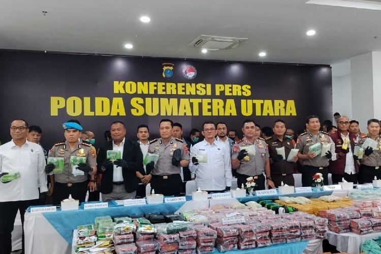 Polda Sumut Ungkap 3.865 Kasus Narkoba dalam 6 Bulan, Sita 5,3 Ton Barang Bukti