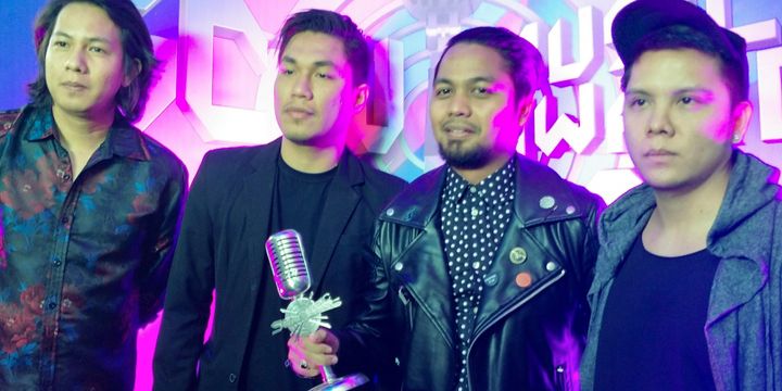 Grup band Armada saat ditemui di SCTV Musik Awards 2018 yang digelar di Emtek City, Daan Mogot, Jakarta Barat, Jumat (27/4/2018).