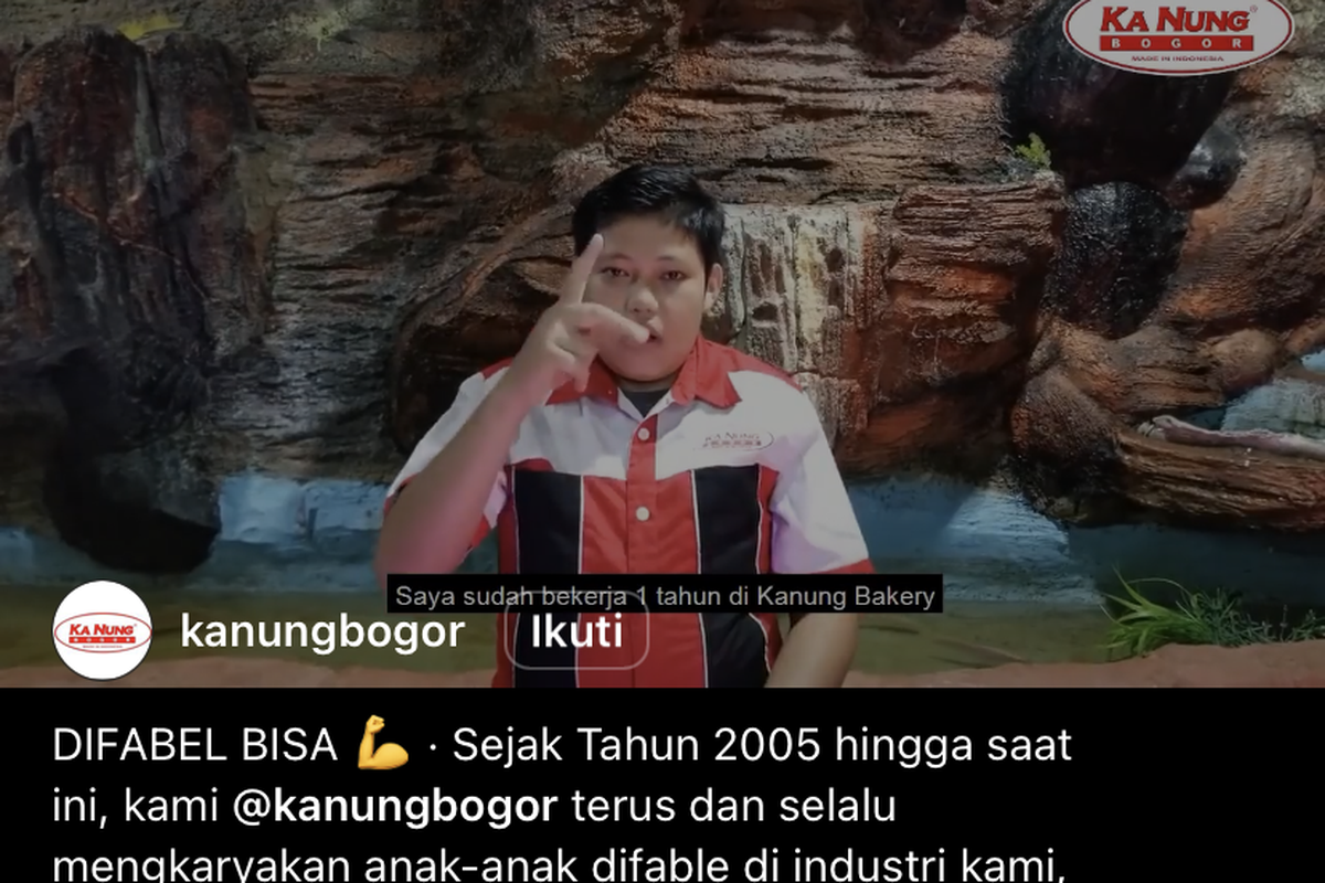 Jainu, pekerja difabel di Ka Nung Bakery Bogor