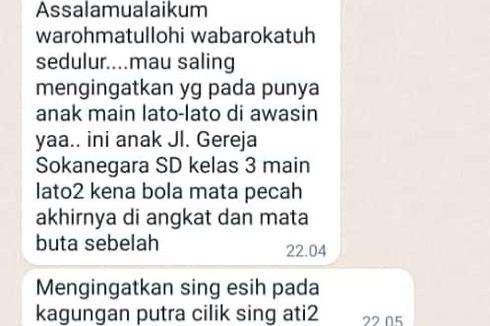 Beredar Kabar Anak SD di Purwokerto Buta akibat Bermain Lato-lato, Lurah Sokanegara: Tidak Ada