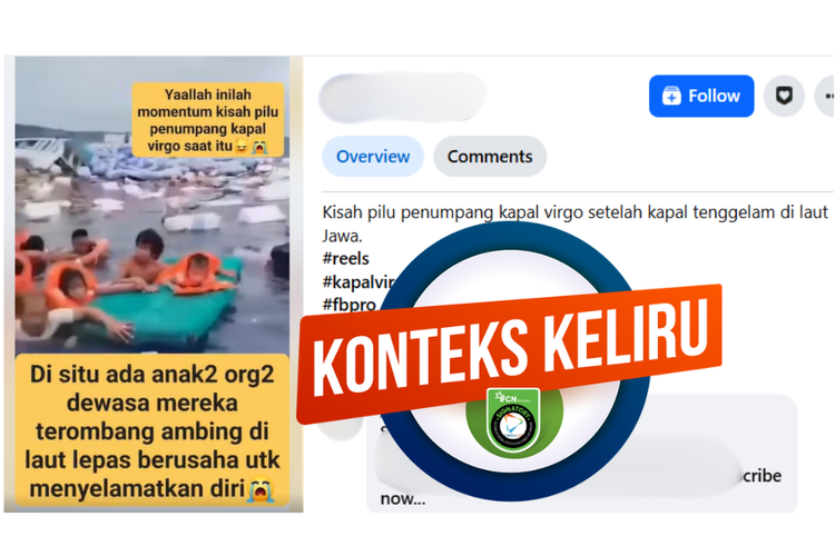 INFOGRAFIK: Video Ini Bukan Perlihatkan Anak-Balita dari KMP Virgo Terombang-ambing di Laut