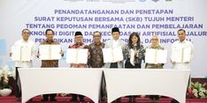 Mendagri Tandatangani SKB 7 Menteri Terkait Pedoman Pemanfaatan Teknologi Digital dan AI