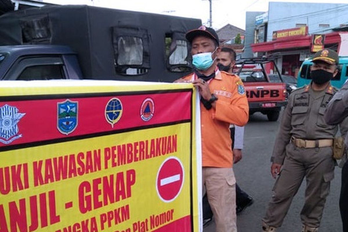 Pelaksanaan skema lalu lintas ganjil genap di Kota Banjar