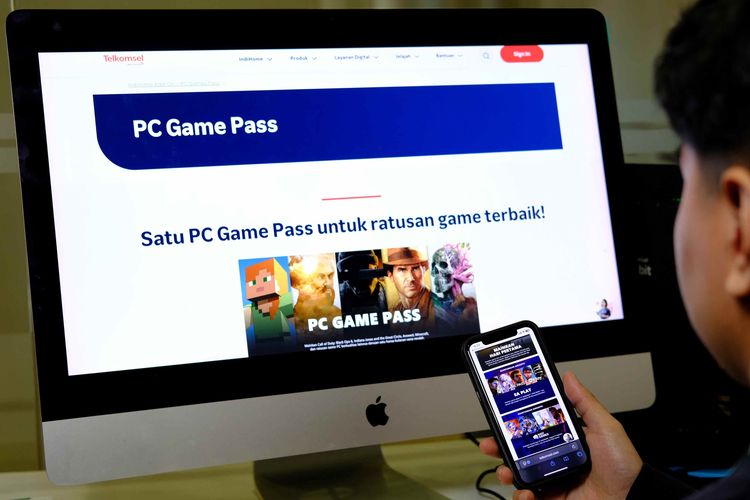 Ilustrasi paket Add-On IndoHome PC Game Pass.