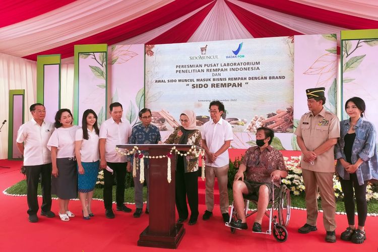 PT Industri Jamu Dan Farmasi Sido Muncul Tbk meresmikan Pusat Penelitian Tanaman Rempah Indonesia di Kecamatan Bargas, Kabupaten Semarang, Jawa Tengah.