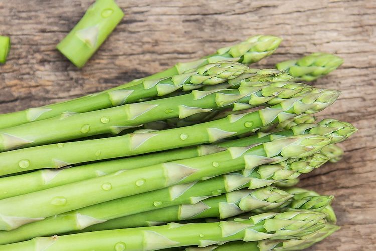 Ilustrasi asparagus. 