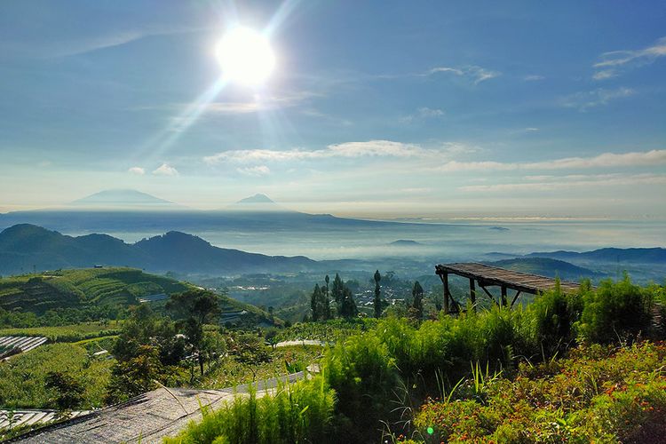 Keindahan panorama alam di Silancur Highland Magelang.