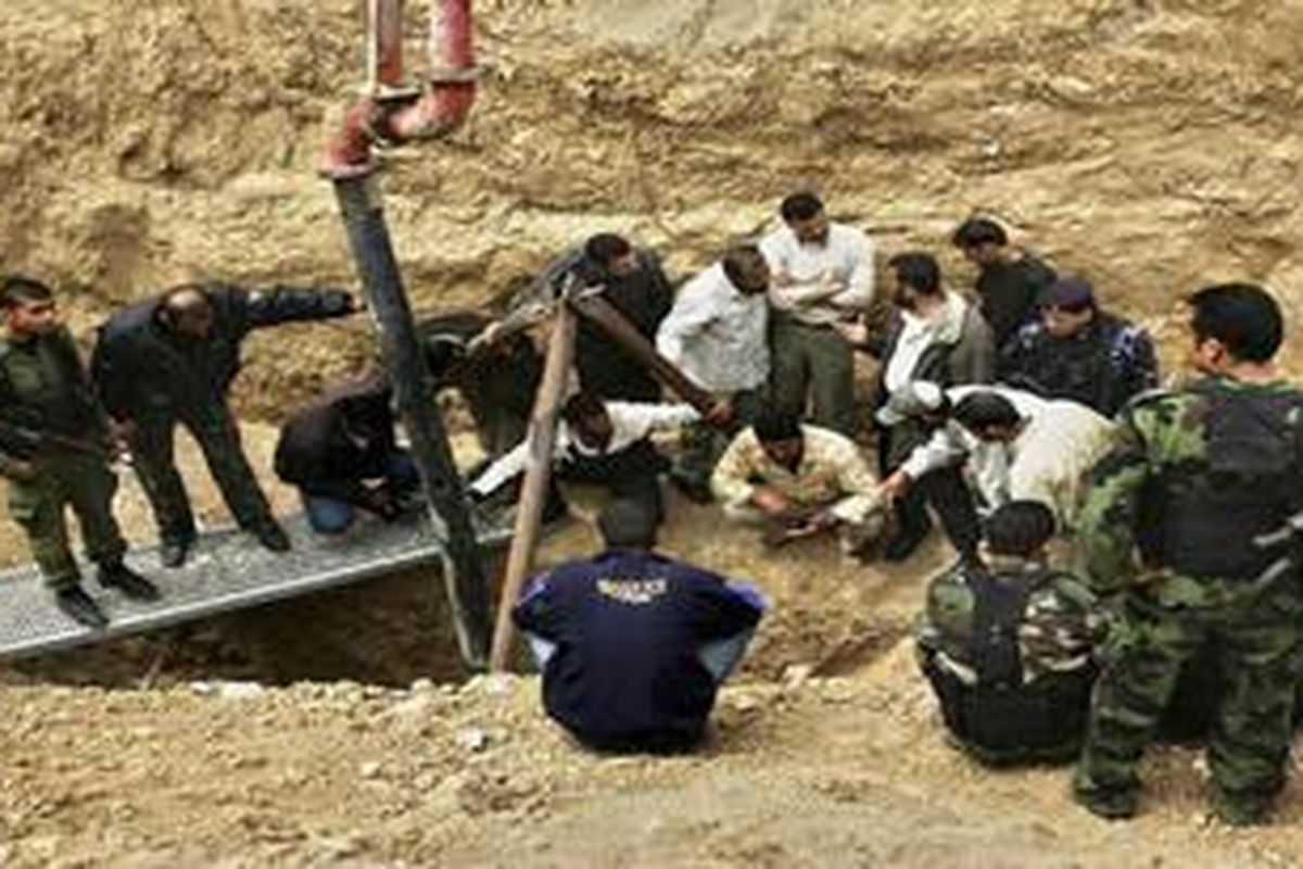 Terongan yang digunakan sebagai tempat untuk menyelundupkan barang di Jalur Gaza