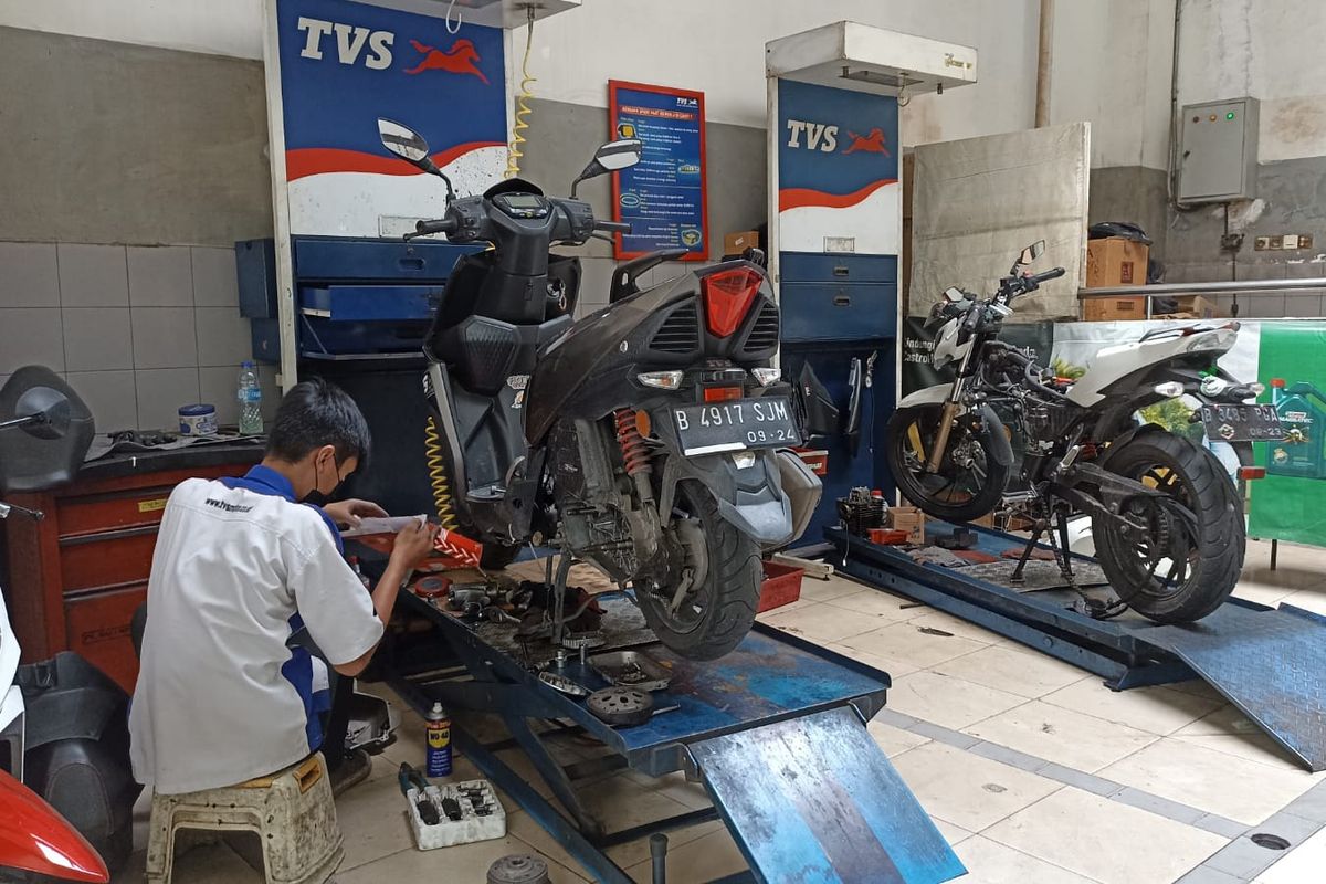 PT TVS Motor Company Indonesia (TVS-MCI) secara serempak menggelar program bertajuk Service Lebaran 2023.
