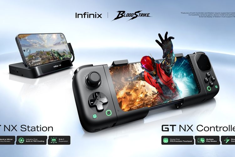 Infinix Rilis GT NX Controller dan Station di Indonesia, Bikin HP Jadi 