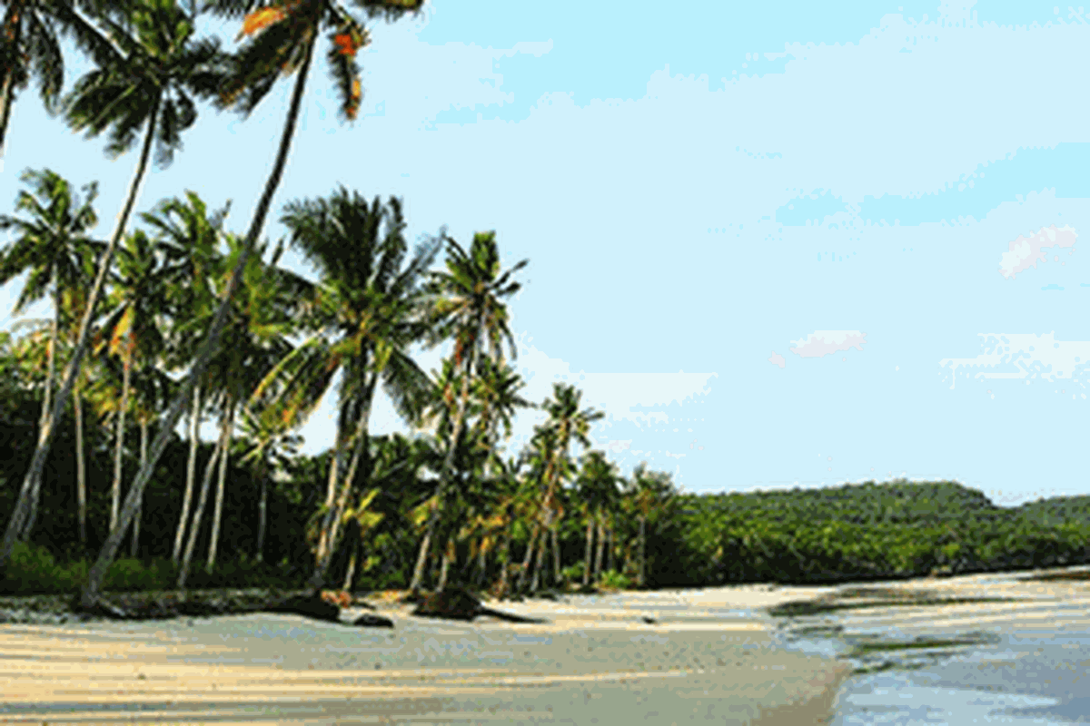 Pantai Bara dan sekelilingnya.