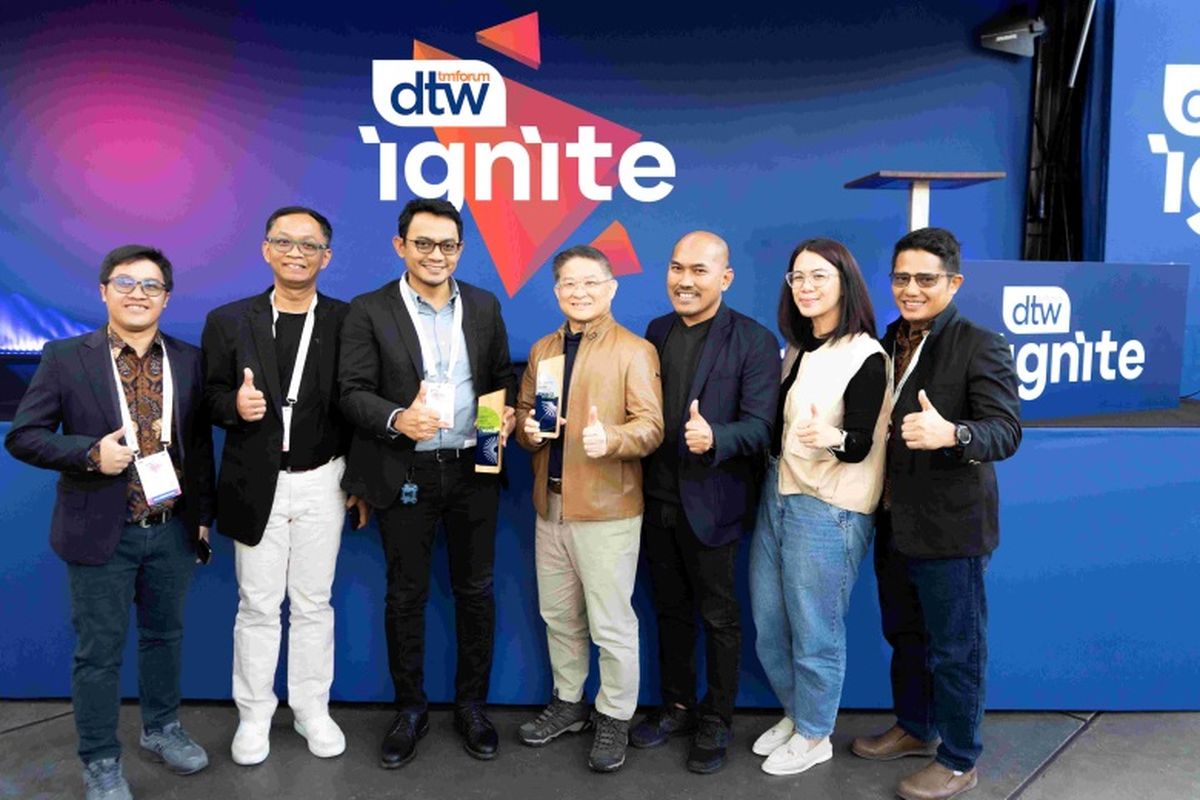 Telkomsel berhasil meraih tiga penghargaan internasional dari TM Forum?s Innovation Awards 2024 pada ajang Digital Transformation World (DTW) 2024 di Copenhagen, Denmark (20/6/2024). 