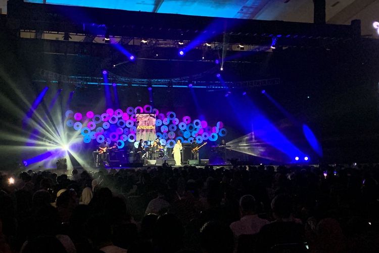 Indonesian artist Andien performs at the Teh Botol Sosro Hall on the first day of the 2022 Jakarta International BNI Java Jazz Festival in Central Jakarta, Friday, May 27, 2022. The Jazz festival will run until May 29, 2022. 