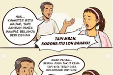 Melalui Komik, Jokowi Ingatkan Masyarat Tak Panik Hadapi Virus Corona
