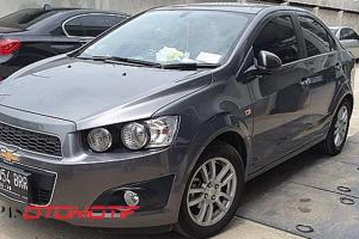 Salah satu Chevrolet Aveo sedan yang sudah dijual.