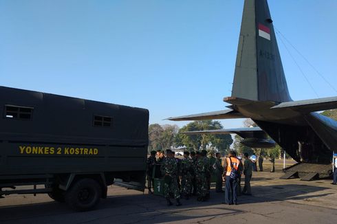 TNI Kirim 3 Hercules untuk Angkut Relawan dan Logistik ke Lombok