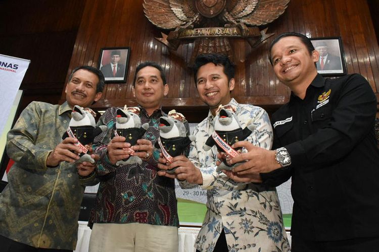 Peluncuran logo dan maskot Harkonas 2020 di Surabaya.