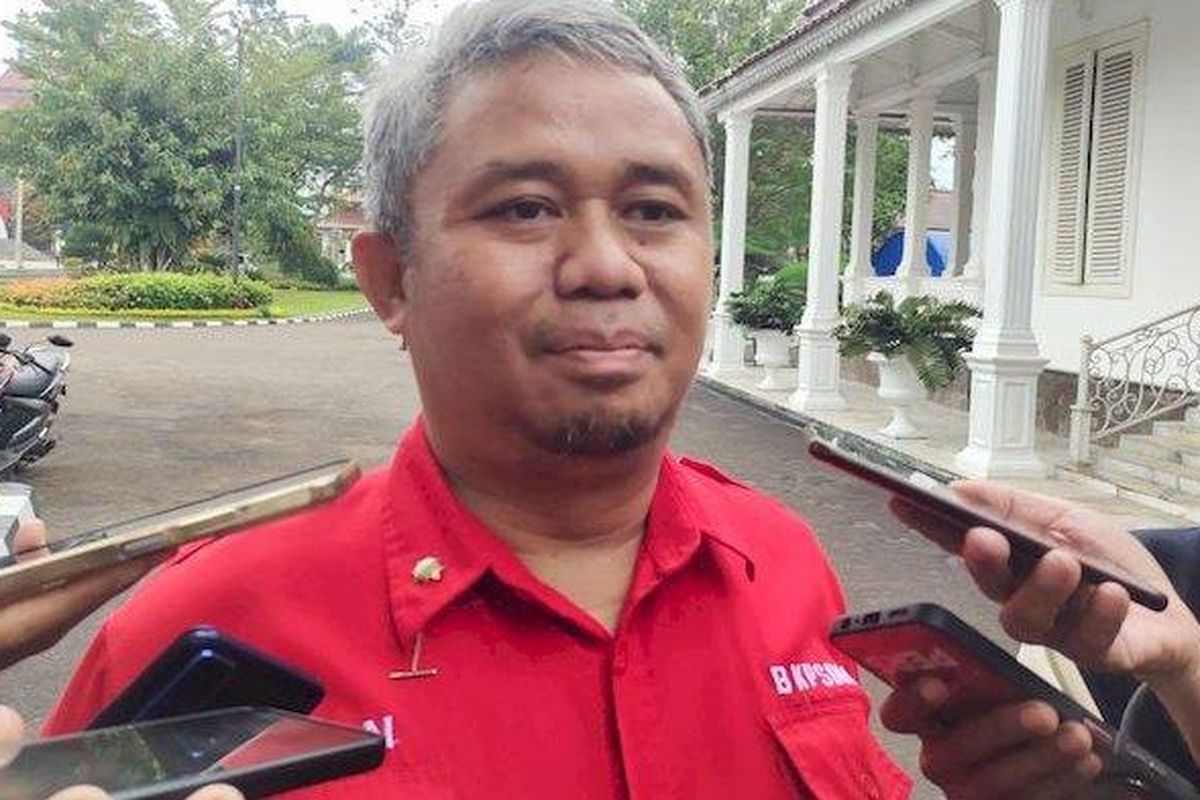 Kepala Badan Kepegawaian dan Pengembangan Sumber Daya Manusia (BKSDM) Kabupaten Cianjur Dadan Ginanjar saat diwawancarai di Pendopo Cianjur, Rabu (1/2/2023). 