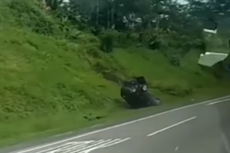 Viral, Video Innova Terbalik di Tol Semarang-Solo, Trans Marga: Pengemudi Mengantuk