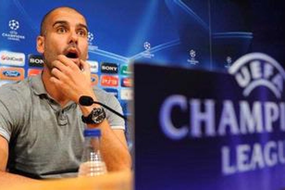Pelatih Barcelona, Josep "Pep" Guardiola.